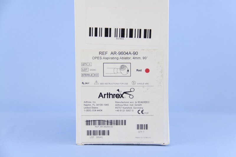 Arthrex, AR-9604A-90, Arthrex OPES Aspirating Ablator: 4mm, 90°, Red ...